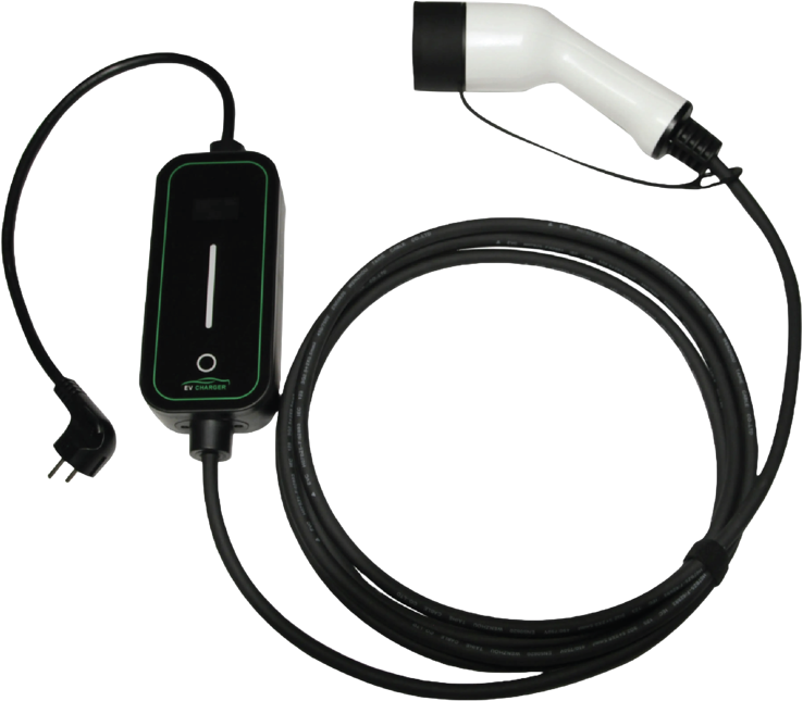 Portable AC charger with cable