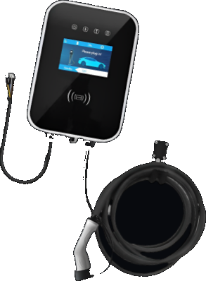 Wallmount AC charger with cable